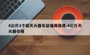 4公斤2个装灭火器车店铺用商用,4公斤灭火器价格