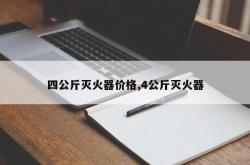 四公斤灭火器价格,4公斤灭火器