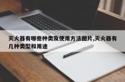 灭火器有哪些种类及使用方法图片,灭火器有几种类型和用途