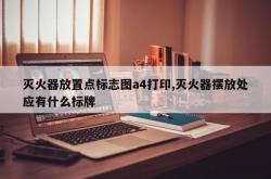 灭火器放置点标志图a4打印,灭火器摆放处应有什么标牌