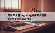 干粉灭火器1kg-12kg对应灭火范围,1公斤干粉灭火器尺寸