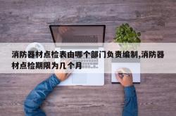 消防器材点检表由哪个部门负责编制,消防器材点检期限为几个月